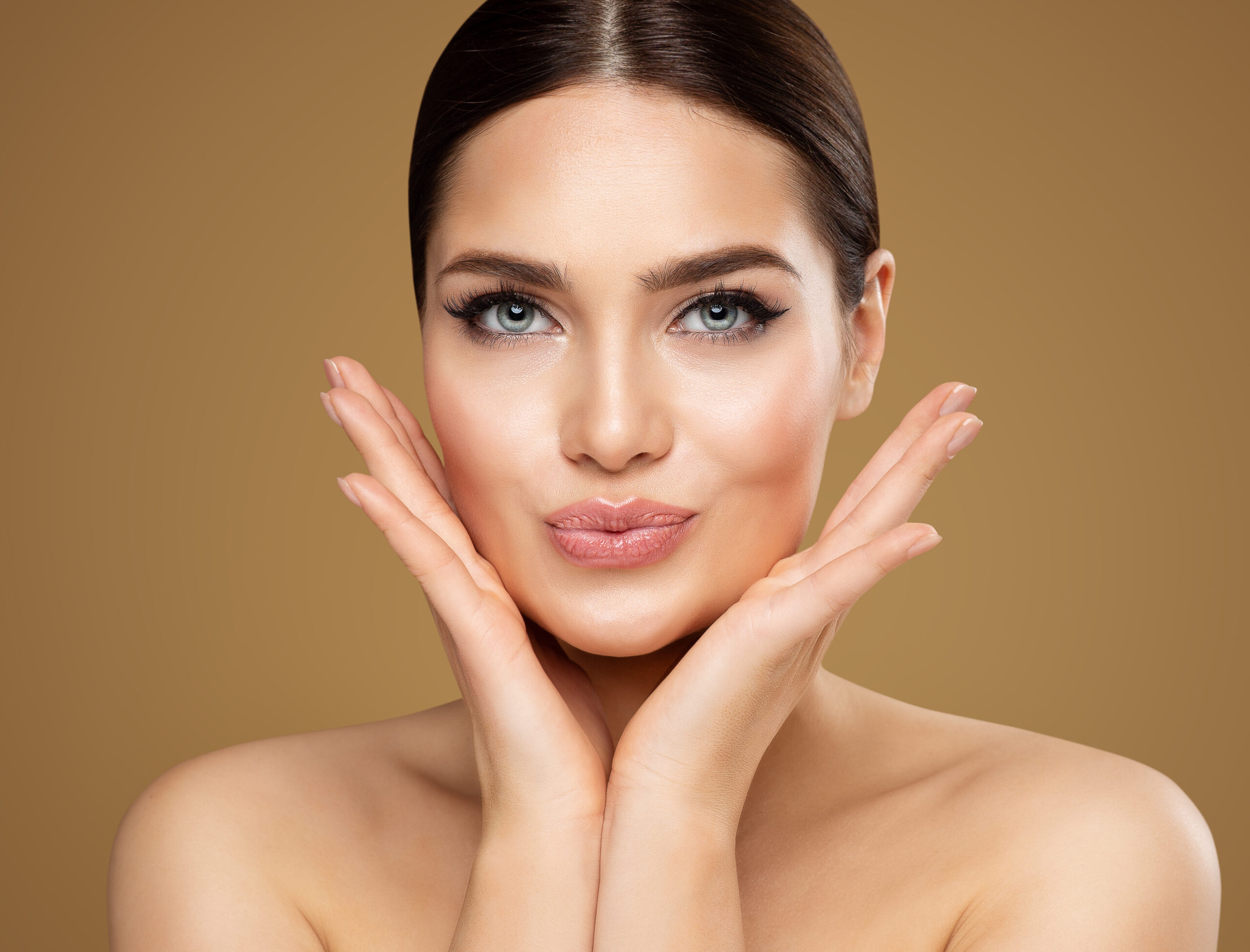 Beauty Model Showing Cheekbones and Full Lips | Avail Aesthetics in North Carolina